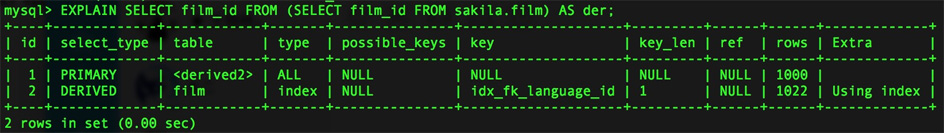 mysql,explain,命令,詳解,explain的用法