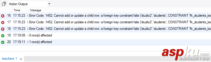 mysql,關閉外鍵約束