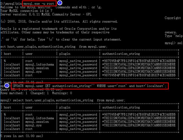 MySQL8,忘記密碼,重置密碼