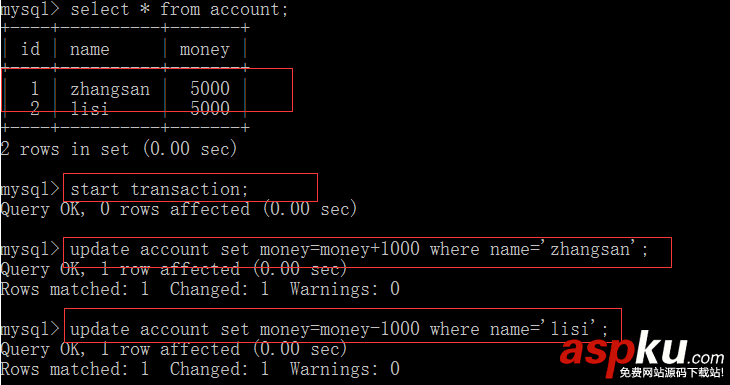 MySQL,事務