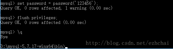mysql免安裝版本配置,win10,mysql5.7.17免安裝版本配置