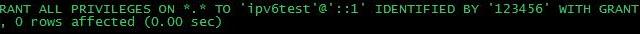 mysql,IPV6,連接,linux,mysql5.6