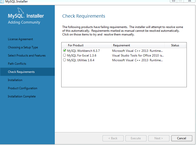 mysql,installer,community,安裝