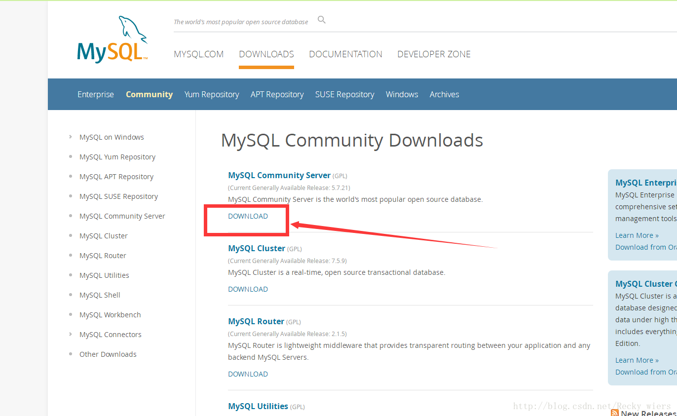 MySQL5.7.21,解壓版,安裝