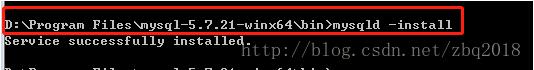 mysql5.7.21,winx64,綠色版,安裝,配置