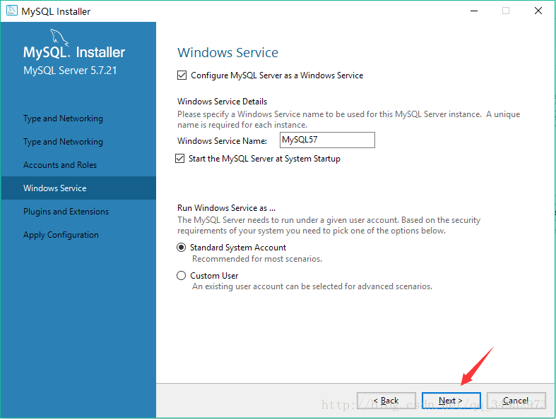 Windows10,mysql5.7.21,Installer