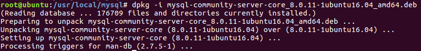 Ubuntu16.04,安裝,mysql5.7.22