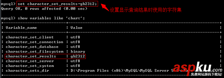 解決MySQL客戶端輸出窗口顯示中文亂碼問題的辦法