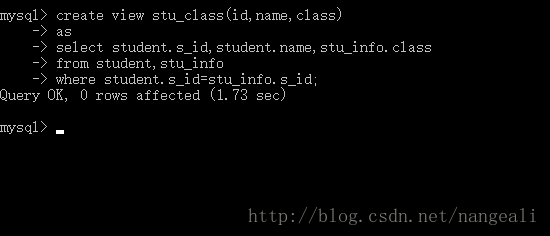 MySQL,多表,創建視圖