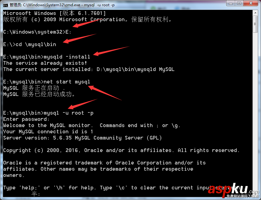 MySQL,安裝,密碼,配置
