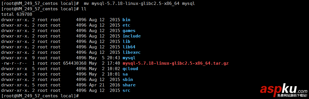 mysql5.7.18二進制包安裝,my.default.cnf