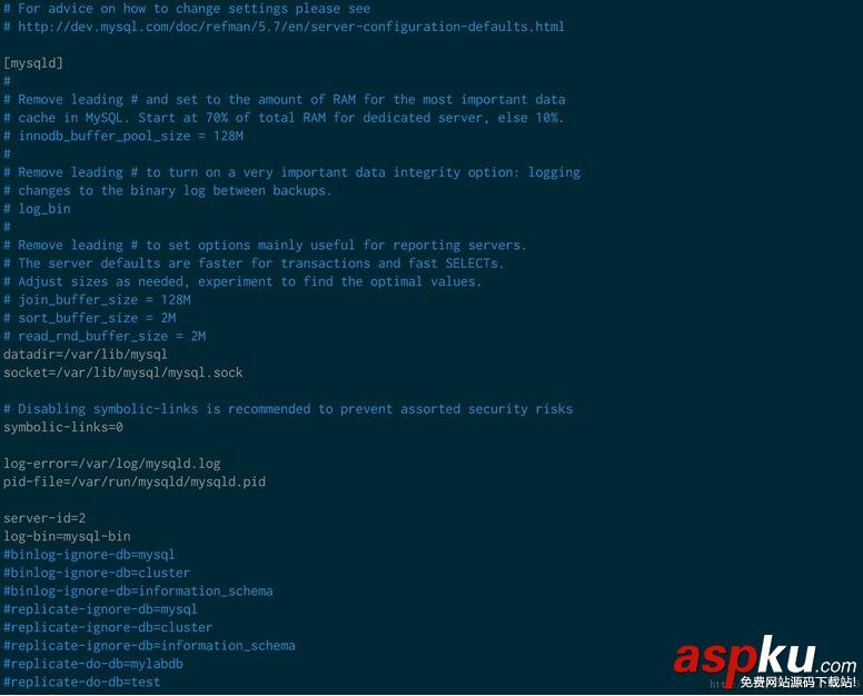 mysql,mysql5.7,主從配置