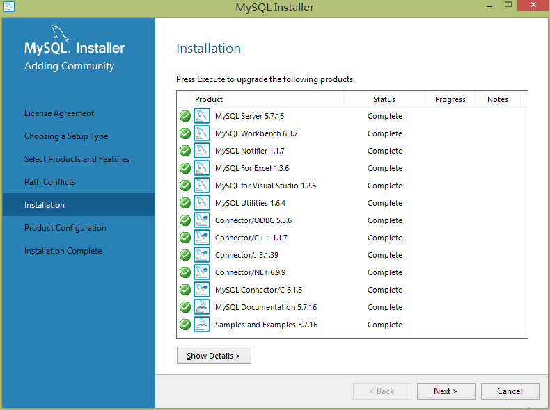 mysql,installer,community,安裝