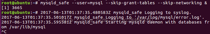 linux,mysql,忘記密碼