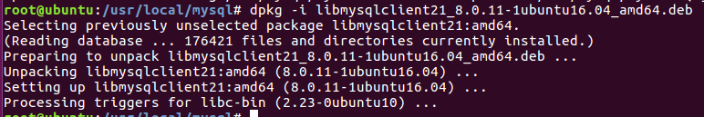 Ubuntu16.04,安裝,mysql5.7.22