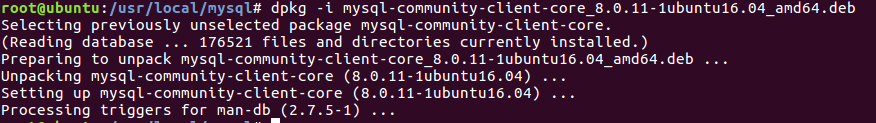 Ubuntu16.04,安裝,mysql5.7.22