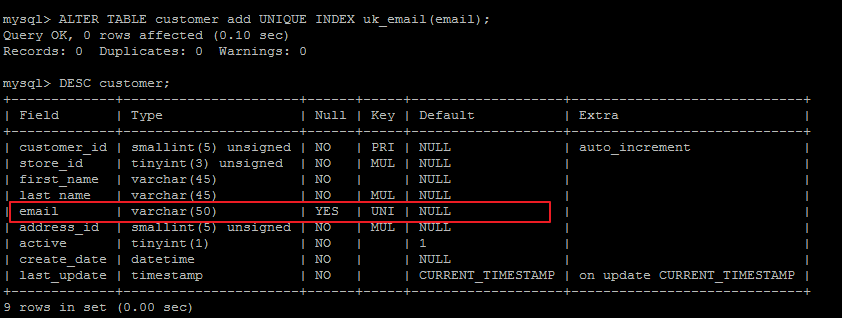 MySQL,EXPLAIN,SQL,執行計劃