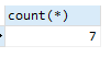 MySQL,聚合函數,count