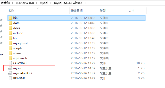 mysql5.6,壓縮包版,安裝