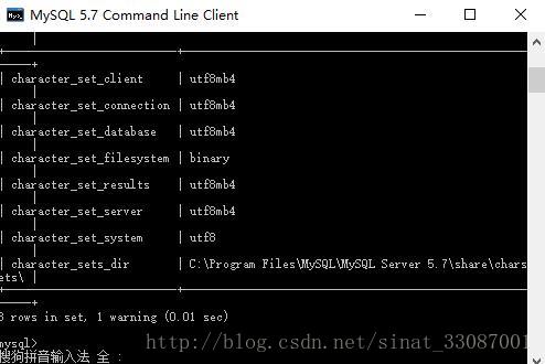 mysql5.7,編碼集,utf8mb4