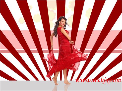 photoshop畫筆打造美女舞蹈藝術照片_網頁設計webjx.com原創