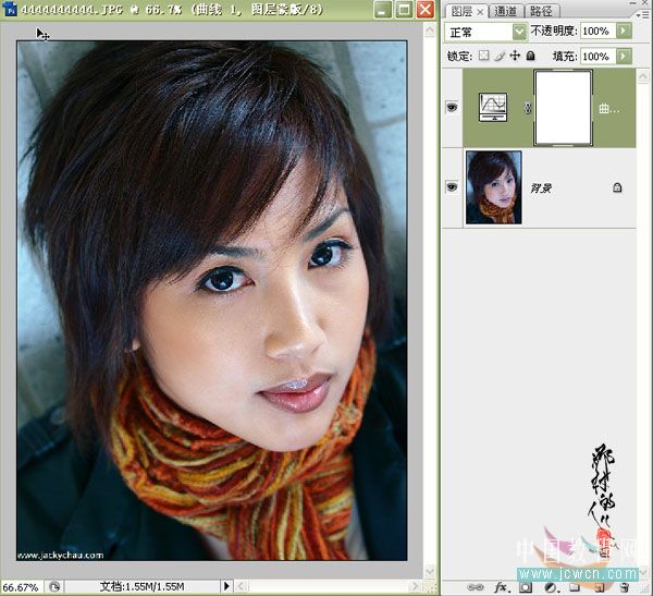photoshop入門實例:曲線調照片色彩