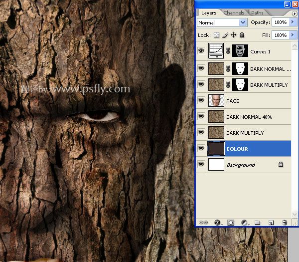 photoshop合成科幻片中的樹人魔怪