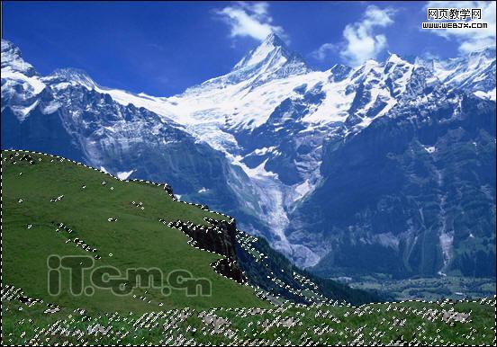 photoshop照片合成教程:夢幻雪山-網頁設計