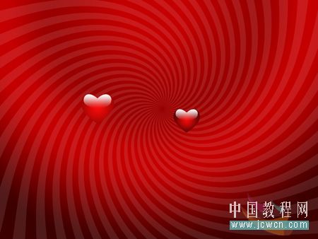 photoshop繪制多顆紅心表達情人節愛意