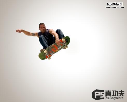 photoshop制作一幅滑板海報