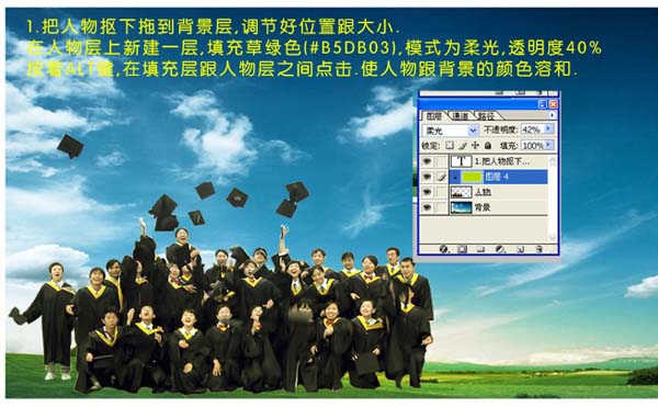 ps照片處理教程：我們畢業了！