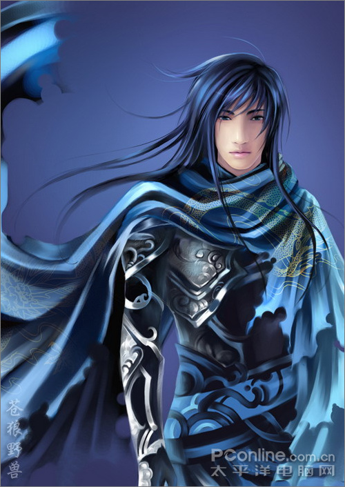 photoshop painter合力打造藍色幻想