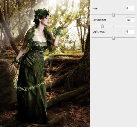 photoshop照片合成:制作奇幻森林場景_網頁設計