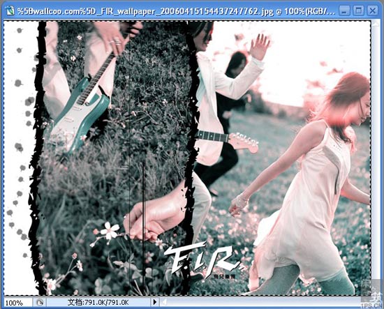 photoshop調制一種藍色調非主流照片