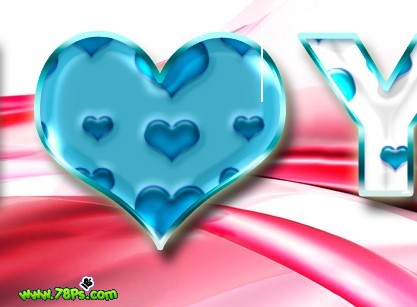 photoshop制作獨特的i love you水晶字_webjx.com