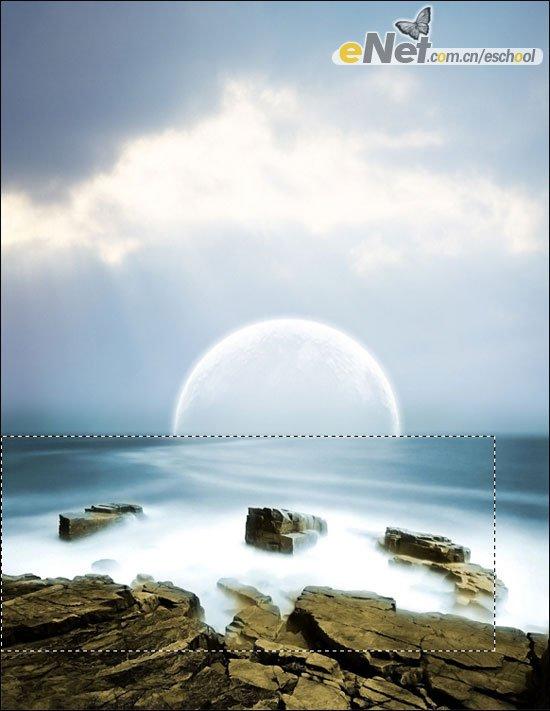 photoshop照片合成：夢幻海岸之光(4)