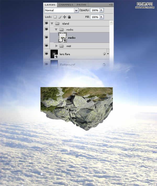 photoshop合成教程:夢幻的和平的圣地_網頁設計