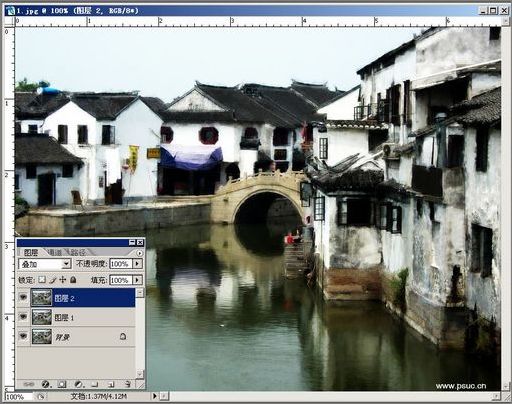 photoshop用另類方法打造水彩效果_網頁設計webjx.com整理