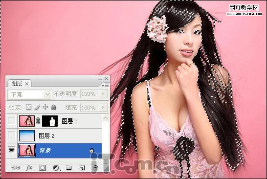 ps摳圖教程:顏色范圍命令摳出性感美女_網頁設計