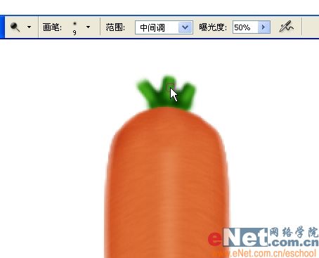 巧用photoshop鼠繪鮮嫩的胡蘿卜_網頁設計webjx.com轉載