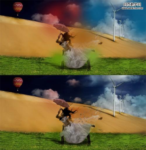 photoshop照片合成教程：暗調插畫效果_網頁設計
