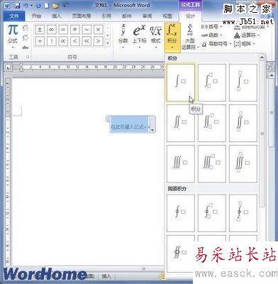 選擇積分形式