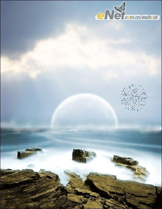photoshop照片合成：夢幻海岸之光(5)