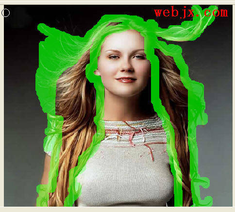 photoshop抽出濾鏡制作紅發飛揚氣質美女_webjx.com