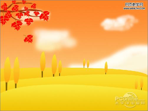秋天到了！photoshop打造秋分主題插畫