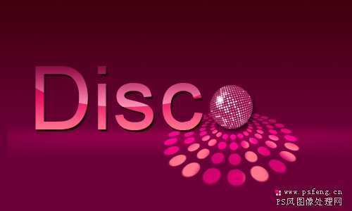 photoshop制作disco風格文字特效_webjxcom