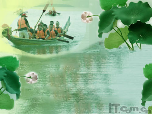 用photoshop制作端午節賀卡