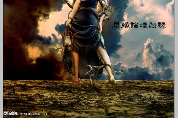 photoshop照片合成:樹妖纏身的女孩_webjx.com