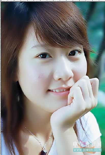 photoshop教程：水靈靈的美女調出來_網頁設計webjx.com轉載