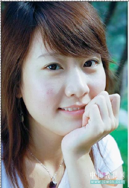 photoshop教程：水靈靈的美女調出來_網頁設計webjx.com轉載